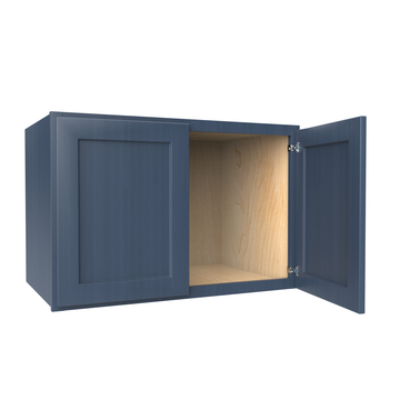 Refrigerator Cabinet - 36W x 24H x 24D - Blue Shaker Cabinet - RTA