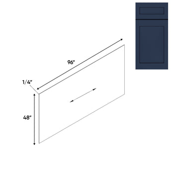 RTA - Navy Shaker - 96"W x 48"H - Base Panel Skin Single Side Finished - 96"W x 48"H - NS-BP4896