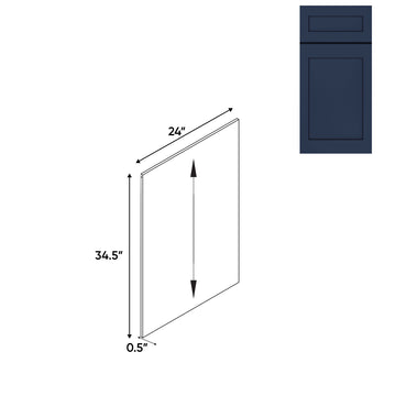 RTA - Navy Shaker - Plywood Panel Only - 24"W x 34.5"H x 0.5"D - NS-DWR