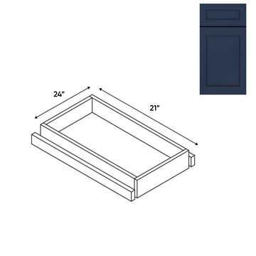 RTA - Navy Shaker - Base Roll Out Tray - 20"W x 4.25"H x 21"D - NS-T24