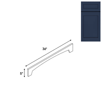 RTA - Navy Shaker - Valance Panel Arch Style - 36