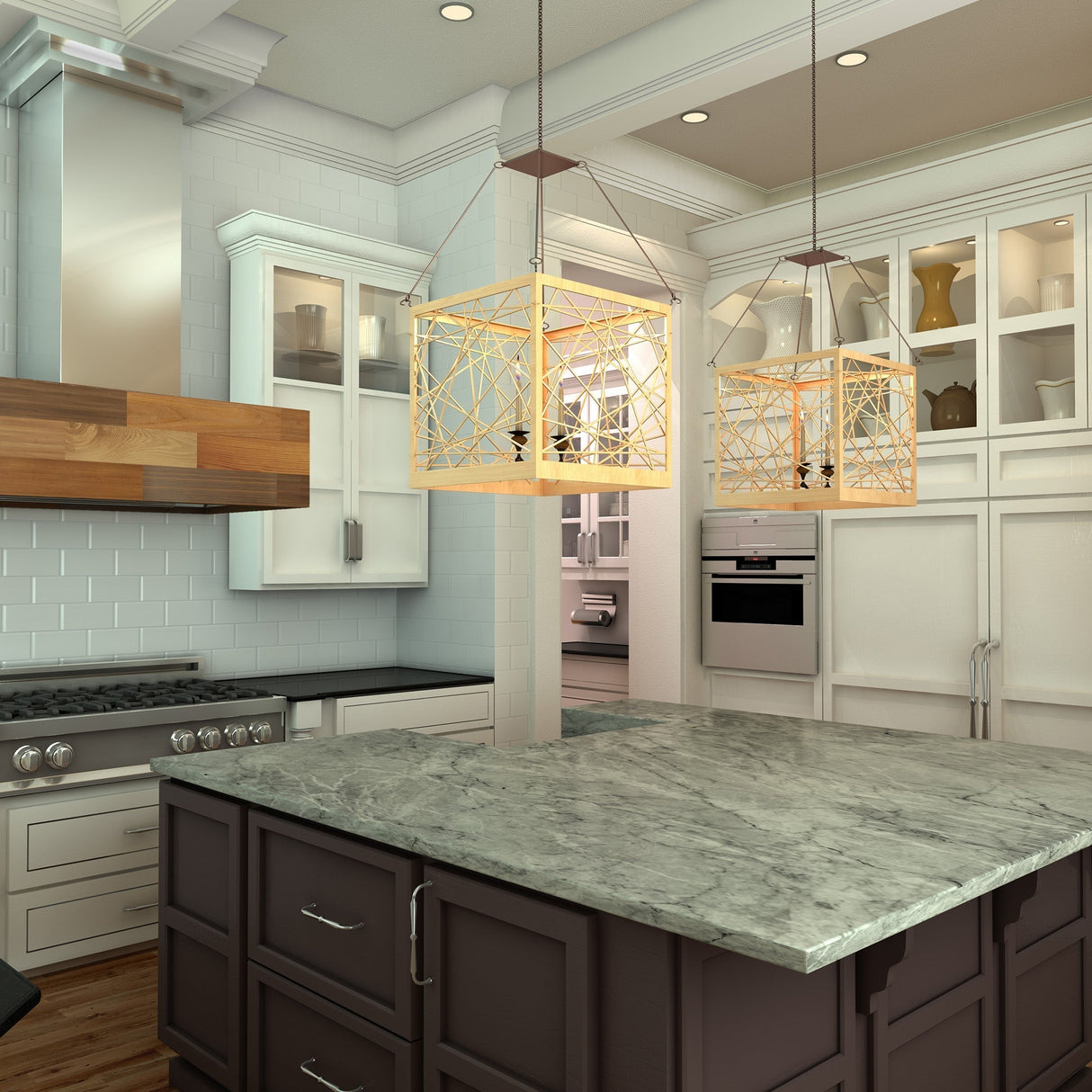 ZLINE 36 in. Remote Blower Ducted Designer Series Wooden Wall Mount Range Hood in Butcher Block (681W-RS-36-400)