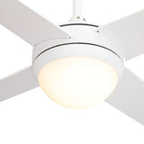 Nova 48" In. 4 Blade Smart Ceiling Fan with LED Light Kit Works with Wall control, Wi-Fi apps and Voice control via Google Assistant/Alexa/Siri