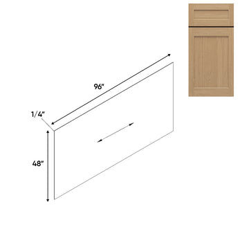 RTA - Oak Shaker - 96"W x 48"H - Base Panel Skin Single Side Finished - 96"W x 48"H - OS-BP4896