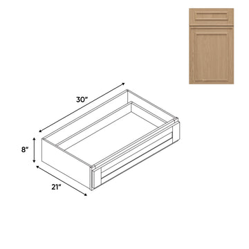 RTA - Elegant Shaker Oak - Desk Knee Drawer - 30