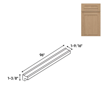 RTA - Elegant Shaker Oak - Light Molding - 96