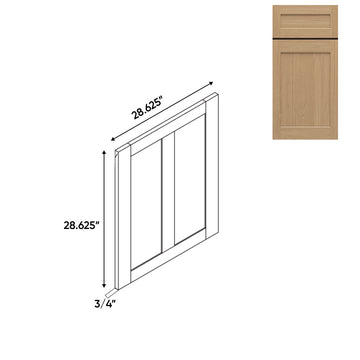 RTA - Oak Shaker - 3.75"W x 28.62"H - Matching Base End Panel 2 - 3.75"W x 28.62"H - OS-MBEP24