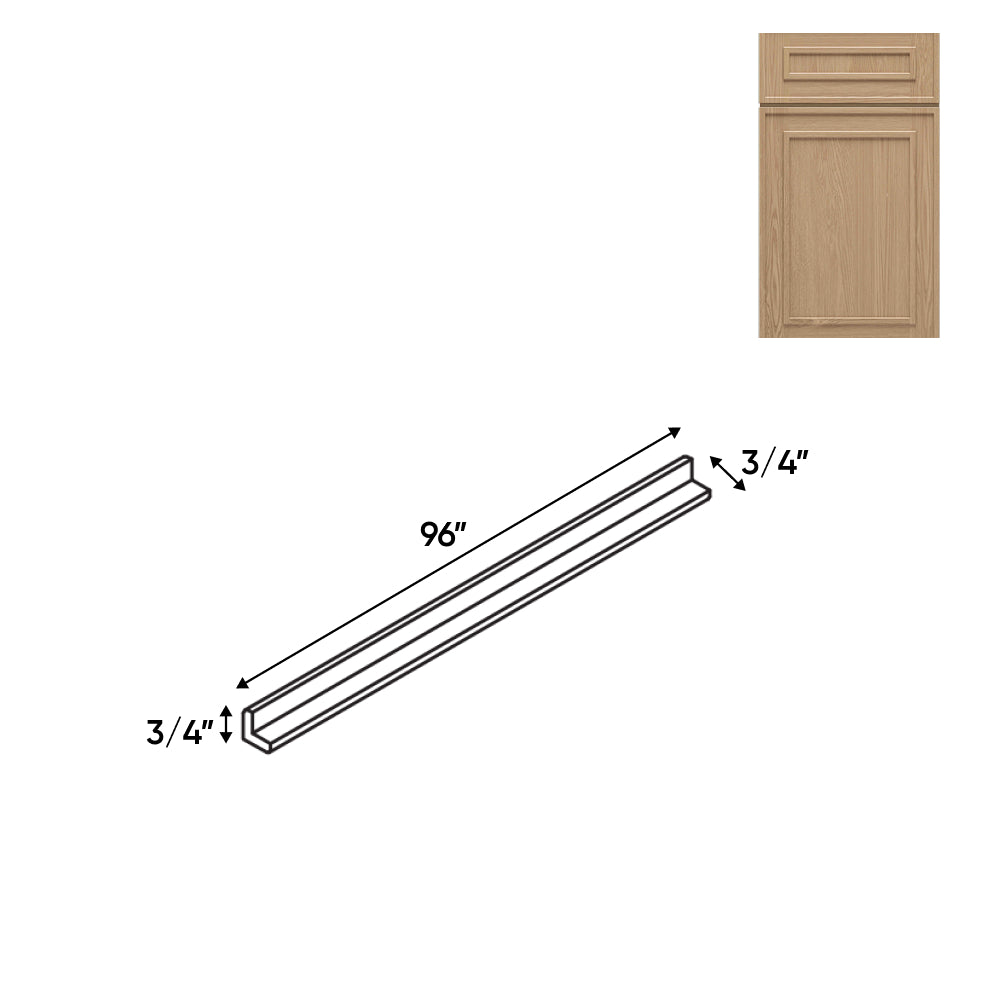 RTA - Elegant Shaker Oak - Outside Molding - 96"W x 3/4"H x 3/4"D