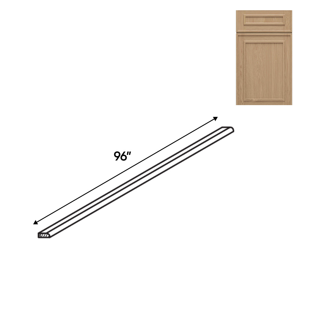 RTA - Elegant Shaker Oak - 96"L - Scribe Molding - 96"W x 0.75"H x 0.25"D