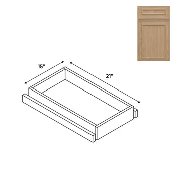 RTA - Elegant Shaker Oak - Base Roll Out Tray - 11