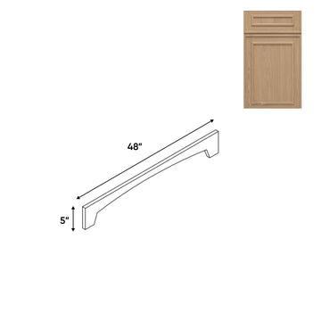 RTA - Elegant Shaker Oak - Valance Panel Arch Style - 48