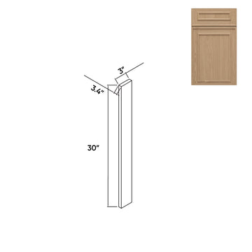 RTA - Elegant Shaker Oak - Wood Wall Filler - 3