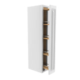 Park Avenue White - Wall Spice Cabinet | 6"W x 42"H x 12"D