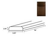 RTA - Portland Chestnut - Batten Molding - 96"W x 0.75"H x 0.25"D