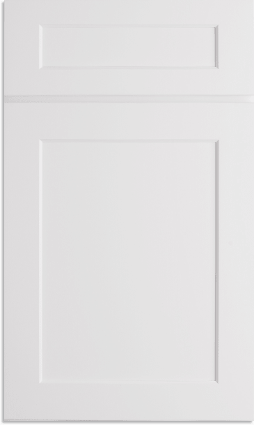 White Shaker - Kitchen Cabinet Crown Molding - Pre Assembled