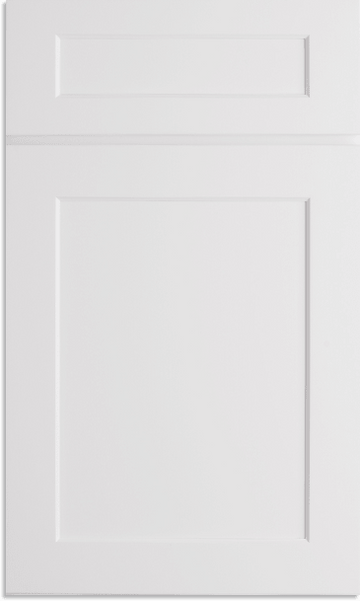 White Shaker - Kitchen Cabinet Crown Molding - Pre Assembled