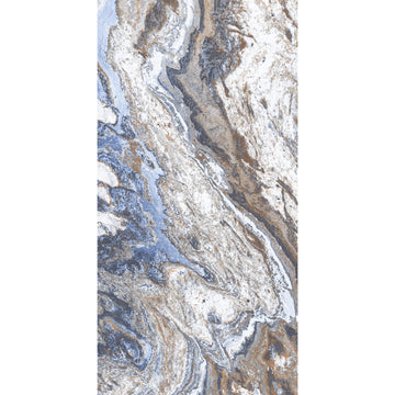 PLATINUM AZZUR 24 in. x 48 in. x 8.5 mm HIGH GLOSSY Marble Look Tile - Porcelain Floor and Wall Tile (15.50 Sqft/Box)