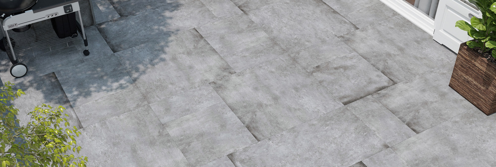 Clay Gray Textured Stone - Porcelain Wall & Floor Tile