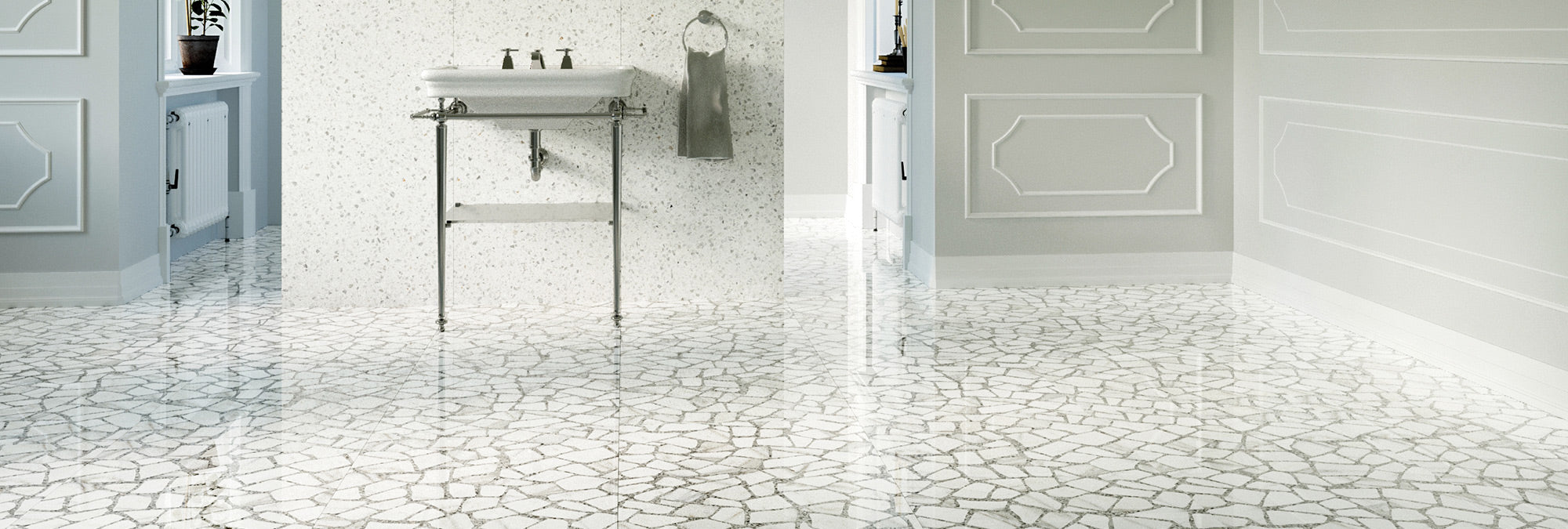 24 In. X 24 In. Pietrosa Marble Matte 2Cm R11 Flat- Porcelain Wall & Floor Tile (7.75 Sqft/Case)