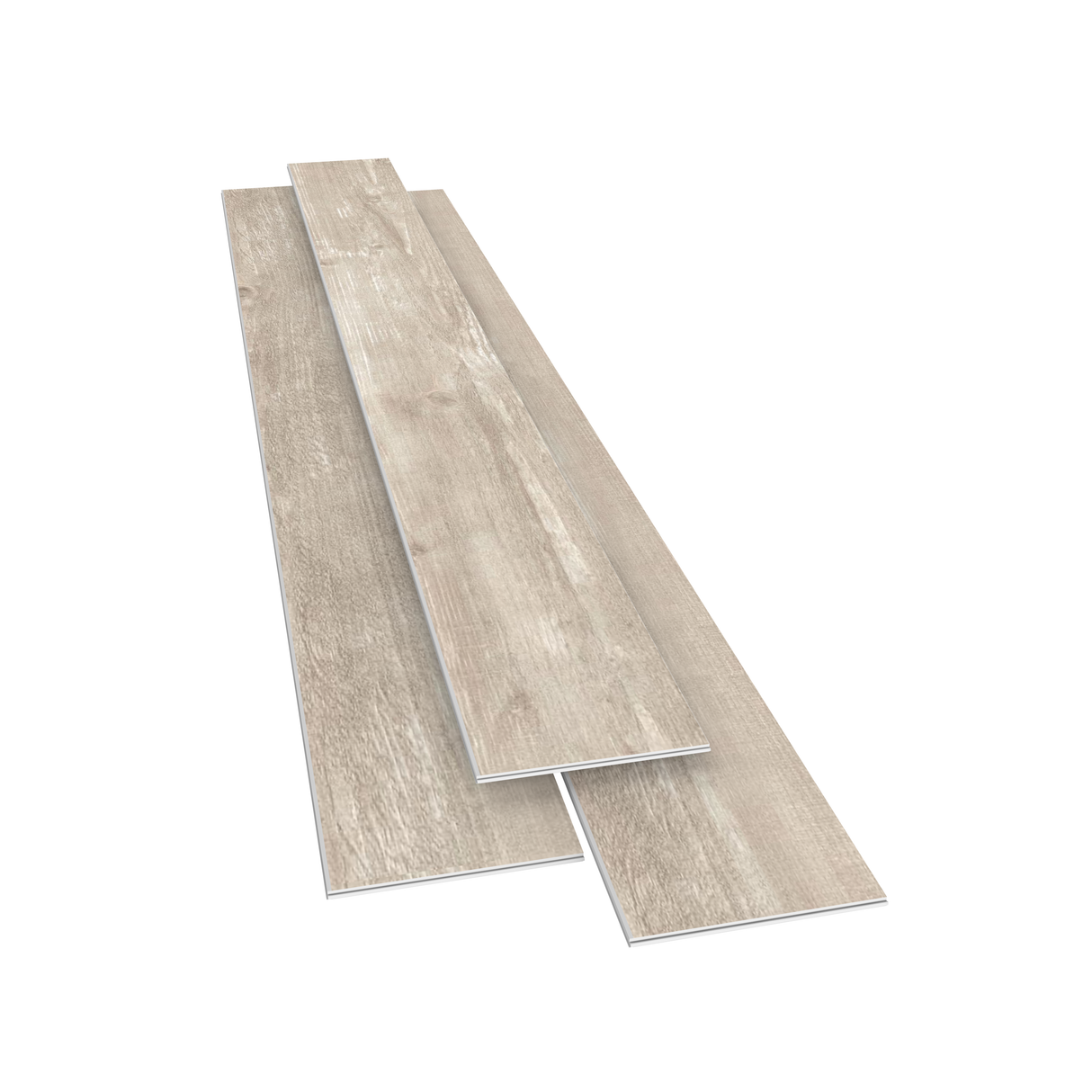 Permshield Rustic White SPC -6.5mm x 7'' x 48'' / 1.5mm IXPE pad attached