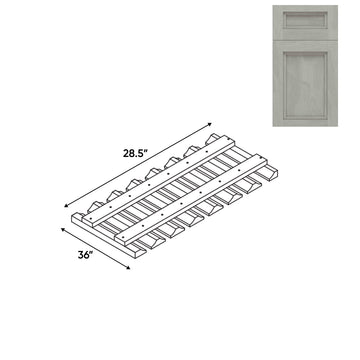 RTA - Havana Plata - 36" - Wall Glass Rack - 36"W x 2"H x 12"D - HAP-36GR