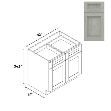 RTA - Havana Plata - Base Cabinet with 2 Door 2 Drawer 1 Shelf - 42"W x 34.5"H x 24"D