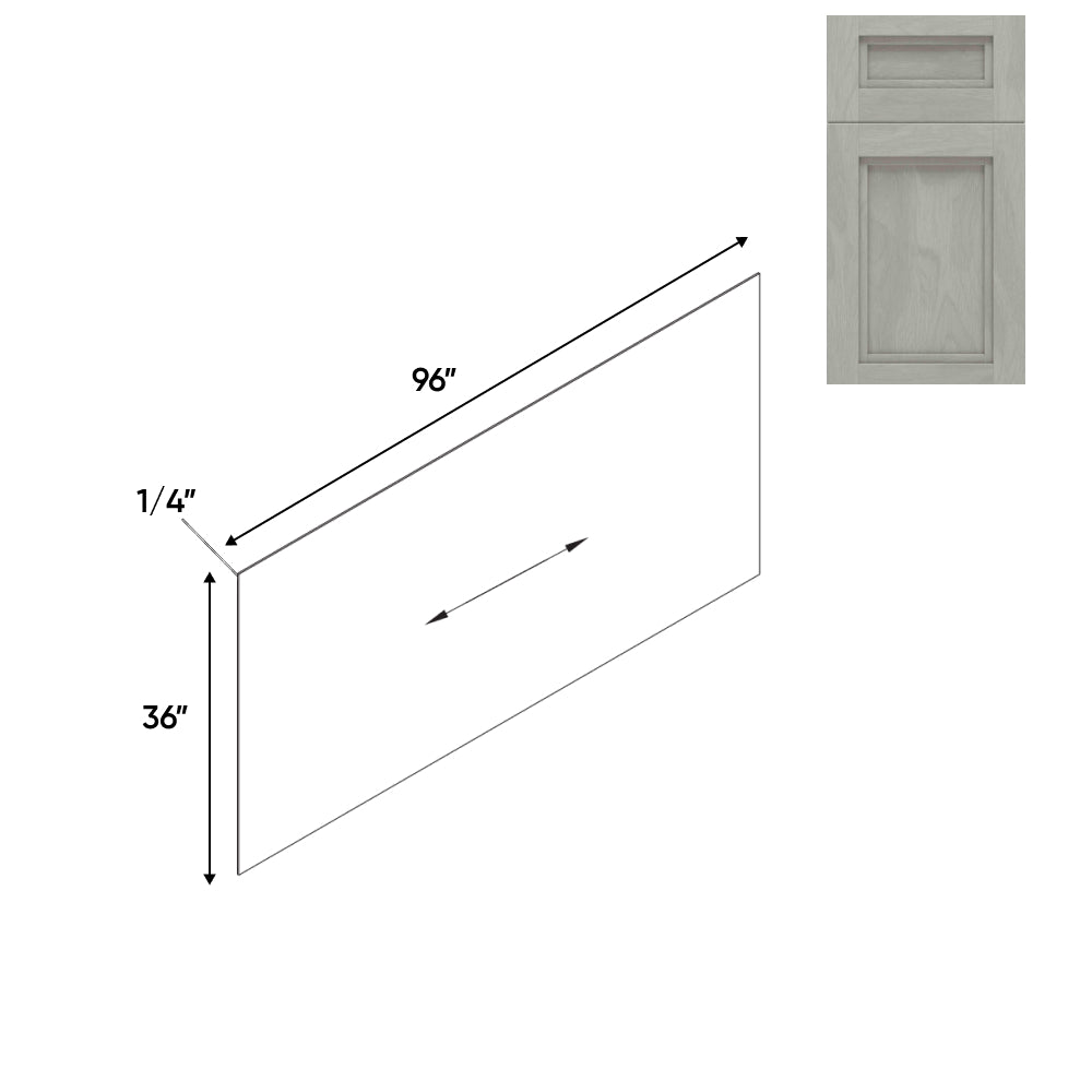 RTA - Havana Plata - 96"W x 36"H - Base Panel Skin Single Side Finished - 96"W x 36"H - HAP-BP9636