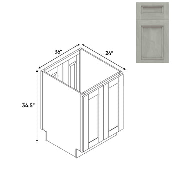 RTA - Havana Plata - Base Cabinet with 4 Door - 24"W x 34.5"H x 24"D - HAP-BTSD24