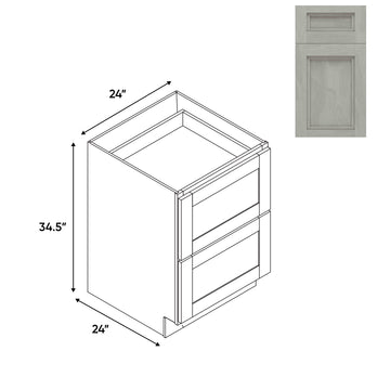 RTA - Havana Plata - Drawer Pack with 2 Drawer - 24"W x 34.5"H x 24"D - HAP-DBT24