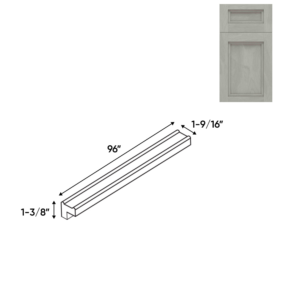 RTA - Havana Plata - Light Molding - 96"W x 1 3/8"H x 1 9/16"D - HAP-LM8