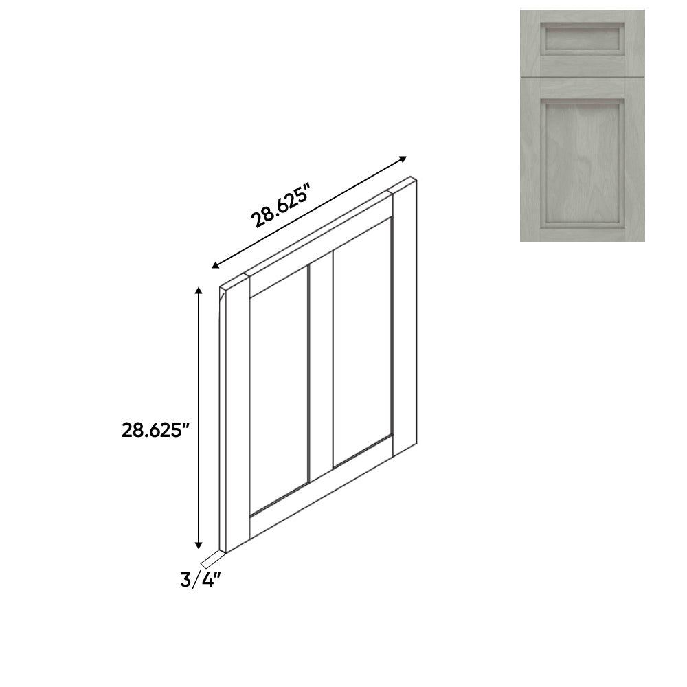 RTA - Havana Plata - 3.75"W x 28.62"H - Matching Base End Panel 2 - 3.75"W x 28.62"H - HAP-MBEP24