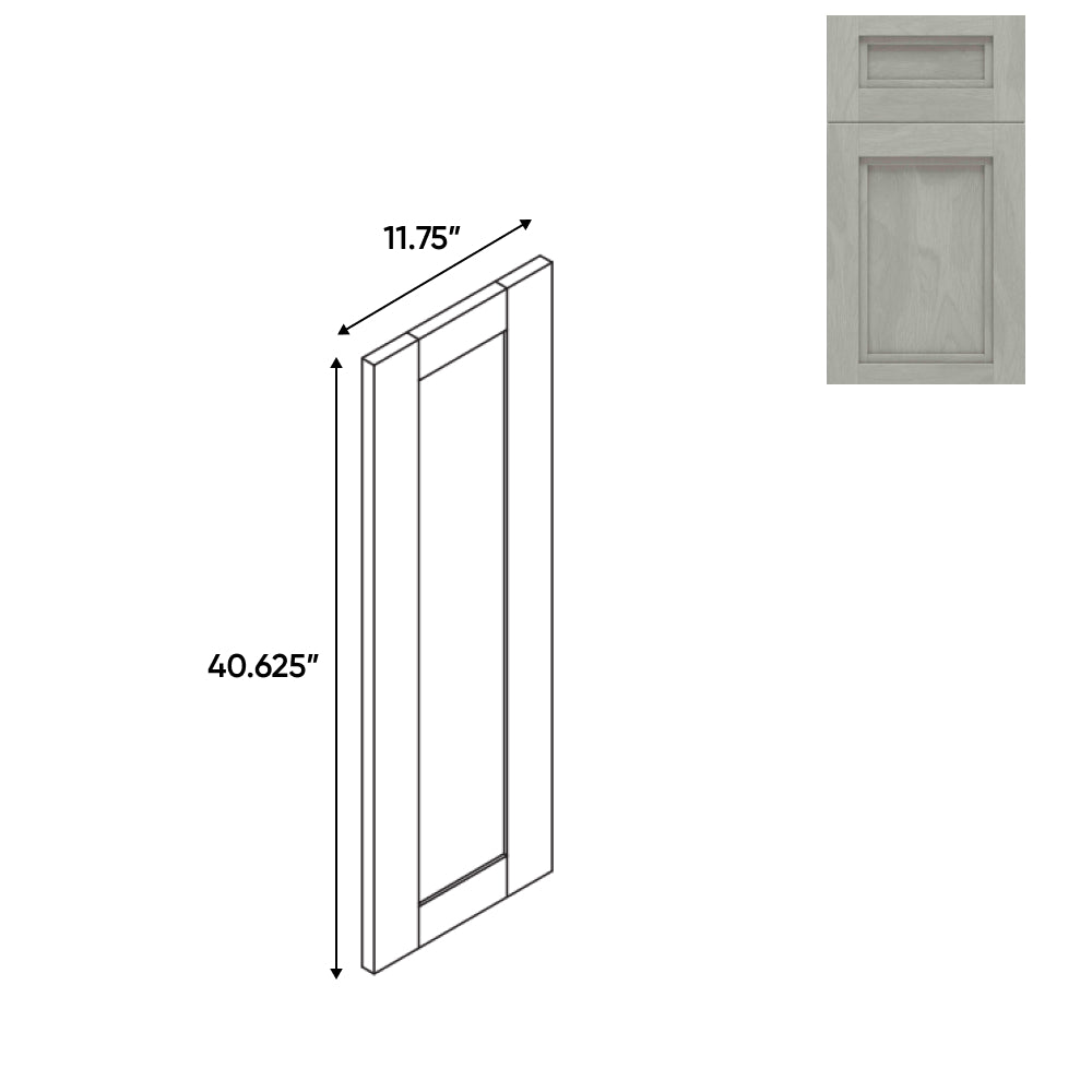 RTA - Havana Plata - 11.75"W x 40.62"H - Matching Wall End Panel - 11.75"W x 40.62"H - HAP-MWEP1242