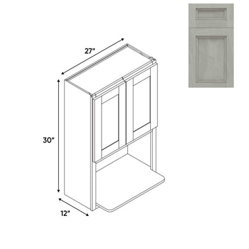 RTA - Havana Plata - Microwave Wall Cabinets with 2 Door 1 Shelf - 27"W x 30"H x 12"D - HAP-WM273012