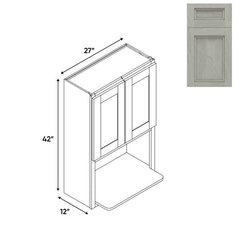 RTA - Havana Plata - Microwave Wall Cabinets with 2 Door 1 Shelf - 27