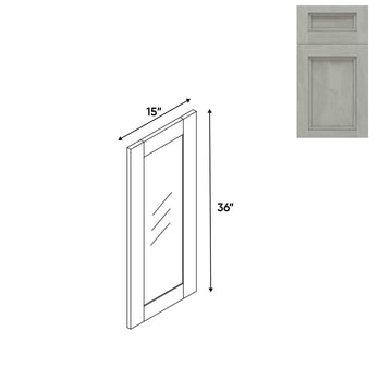 RTA - Havana Plata - Wall Molding Glass Door with 1 Door - 15