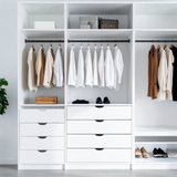 Pure Oak Closets - 24" Adjustable Hanging Rail series - 24 Width