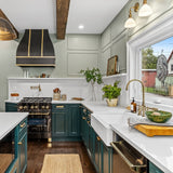 ZLINE Autograph Edition 30 in. 4.0 cu. ft. Legacy Dual Fuel Range with 4 Burner Gas Cooktop and Electric Convection Oven in Black Stainless Steel and Polished Gold Accents (RABZ-30-G)