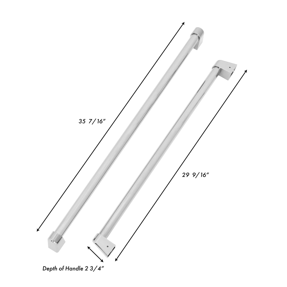 ZLINE 60 in. Built-in Refrigerator Handles (Set of 4) in Stainless Steel (RBIVH-SS-60)