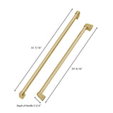 ZLINE Autograph Edition 60 in. Built-in Refrigerator Handles (Set of 4) in Champagne Bronze (RBIVHZ-CB-60)