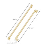 ZLINE Autograph Edition 36 in. Built-in Refrigerator Handles (Set of 3) in Polished Gold (RBIVHZ-G-36)