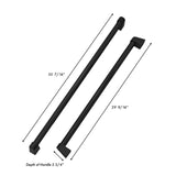 ZLINE Autograph Edition 36 in. Built-in Refrigerator Handles (Set of 3) in Matte Black (RBIVHZ-MB-36)