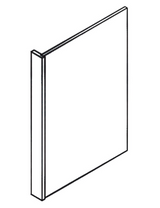 Liberty Black Shaker Oak -  REP1.596 - Ref End Panel - 1.5"W x 96"H x 24"D