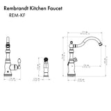 ZLINE Rembrandt Kitchen Faucet in Chrome (REM-KF-CH)