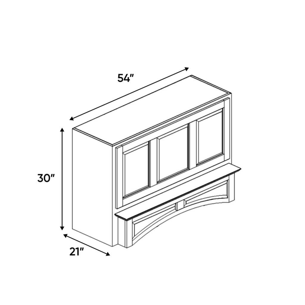 Liberty Shaker Karamel - 54 Inch Arched Hoods Accessories - 54