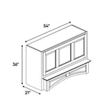Atlas Blanco - 54 Inch Arched Hoods Accessories - 54" Width x 36" Height x 21" Depth
