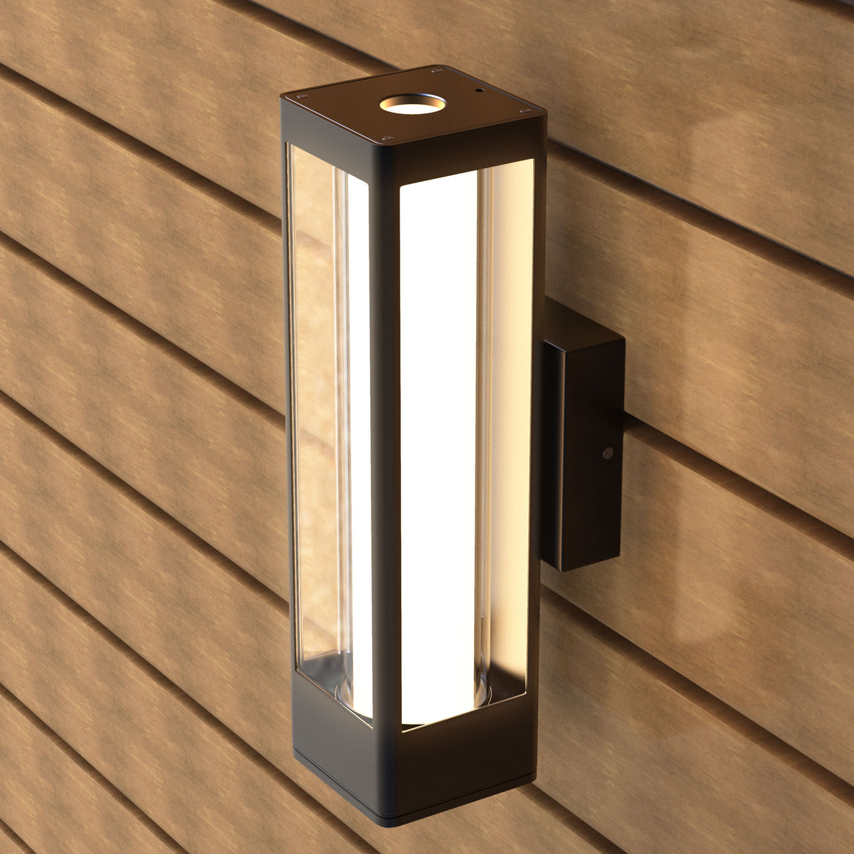 black-aluminum-led-outdoor-wall-cylinder-light