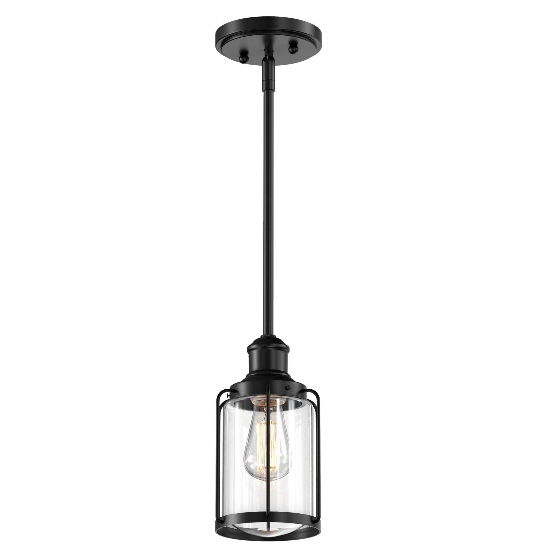 1-light-black-ceiling-cage-pendant