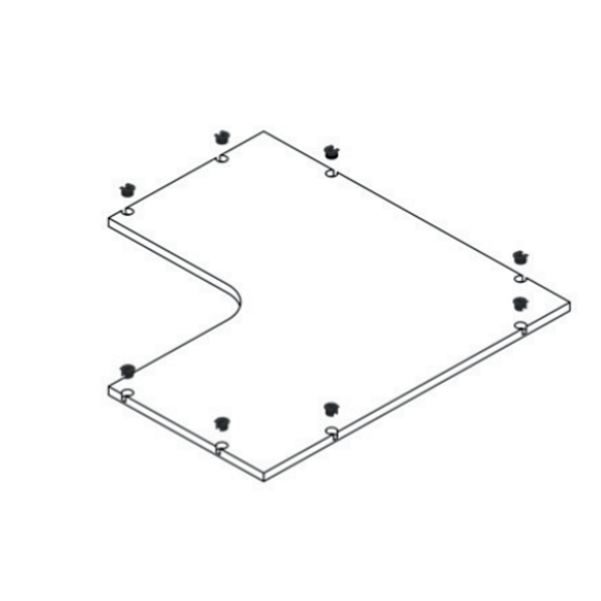 Pure Oak Closets - 30" Corner Shelf - 30" Width x 01" Height x 15" Depth