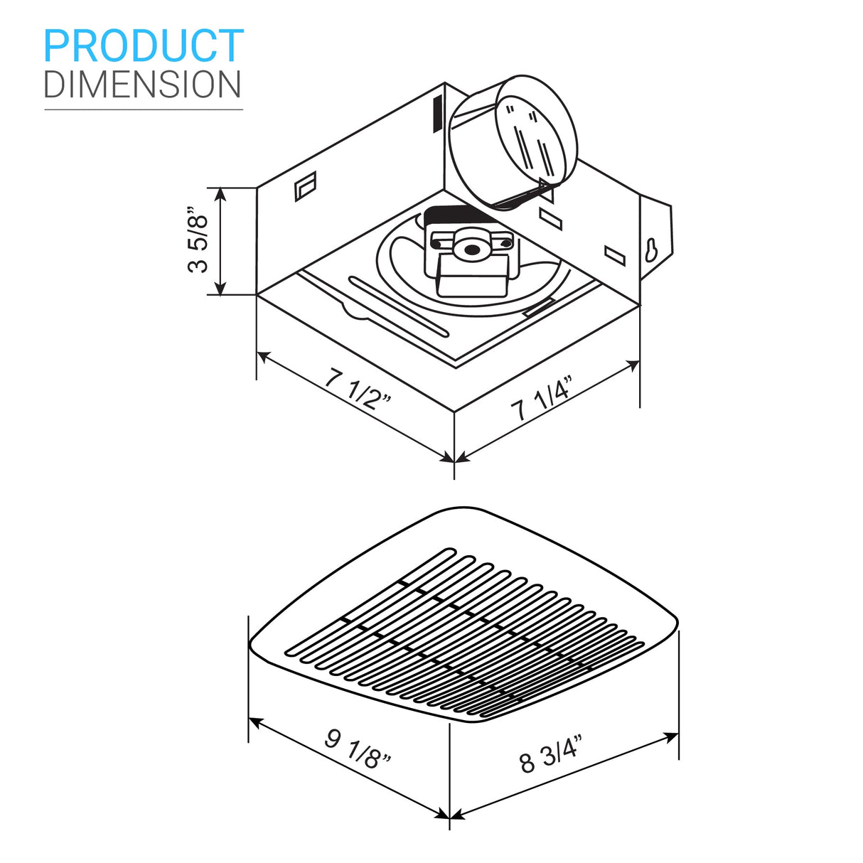 Sterling Value Series S50 Bathroom Exhaust Fan