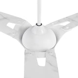 Innovator White/Marble Pattern Finish/White Marble 3 Blade Smart Ceiling Fan with Dimmable LED Light Kit Works with Remote Control, Wi-Fi apps and Voice control via Google Assistant/Alexa/Siri